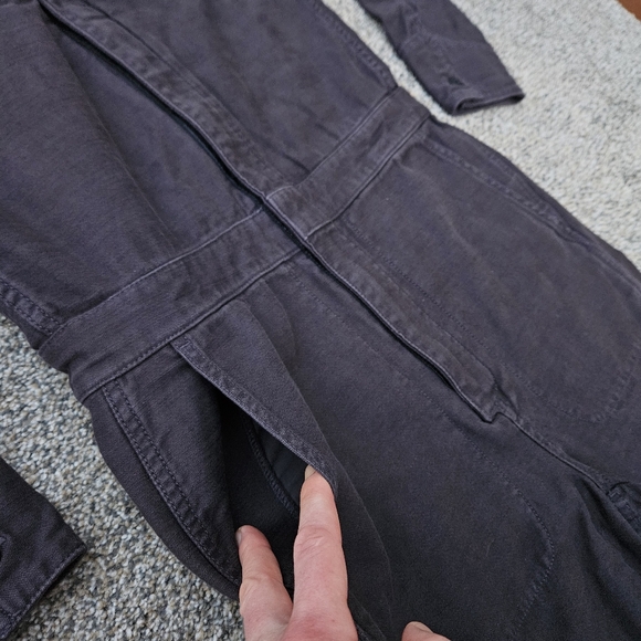 Madewell Zip-Pocket Coverall Jumpsuit Dark Navy Blue Casual Workwear Womens XS - Picture 12 of 16